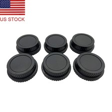 6pcs Rear Lens Cover + 6pcs Camera Body Front Cap for Canon EOS EF DSLR SLR Lens picture