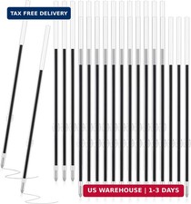 30 Pieces Ink Pen, Ballpoint Pen Refills Replacement Ballpoint Black for Retr... picture