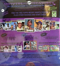 UNIVERSAL TREASURES BASEBALL Mystery Box 140 TOPPS 1952-86 MANTLE RC & 1953-1969 picture