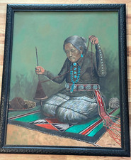 FRED CLEVELAND  VINTAGE ORIGINAL LARGE PAINTING ON CANVAS FRAMED   33
