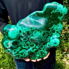 27.8LB  Natural Polished Malachite Mineral freeform specimen Reiki Stone Healing picture