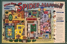 Vintage Bobby’s World Pullout Poster Game Spider-Napped Rare Crumbles Webbly TV picture