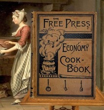 1886 Antique COOKBOOK & HOUSEKEEPING Butchering Poisoning Fish Wine Medicine picture