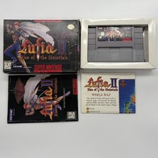 Lufia II: Rise of the Sinistrals (Super Nintendo, 1996) CIB + Map Clean Complete picture