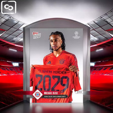 23/24 UCL TOPPS NOW Michael Olise Card 140 Young talent joins German giants picture