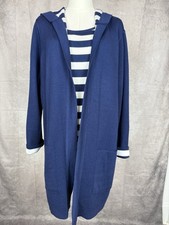 Chicos Sz 2 Zenergy NWT Set  Reversible Hooded Cardigan Sweater Stripe Tank  L picture