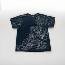 VTG Y2K MMA Elite Big Graphic Shirt - Mens XL - Skull CROSS  picture