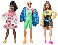 3 BMR1959 Barbie Retro. Romper, Ken Doll w/Puffer Jacket, Vinyl Jacket picture
