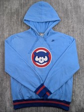 Nike Chicago Cubs Cooperstown Collection Logo Pullover Hoodie Men's Size XL Blue picture