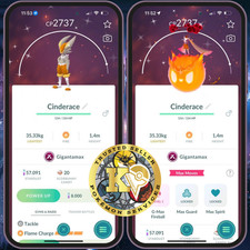 Pokémon —GO— Shiny Gigantamax Cinderace — Level 35 — PTC or TRADE—Digital♻️ picture