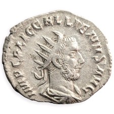 Gallienus 253-254 Billon Antoninianus Pax Avgg Roman Empire Ancient Coin 18Q picture