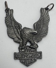 Vintage Harley Davidson Silver Tone Eagle Pendant picture