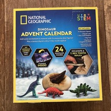 Dinosaur Advent Calendar National Geographic 24 Figures T Rex Tooth Replica STEM picture