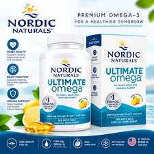Nordic Naturals Ultimate Omega Lemon 1280mg Softgels - 180 Count  picture