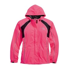 NWT Harley Davidson Womens 2W Pink & Black HI-VIS Rain Suit Gear Jacket & Pants picture