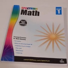 Spectrum First Grade Math Workbook – Addition and Subtraction... PAPERBACK  picture