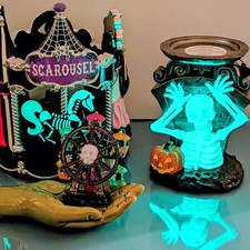 3 pc Halloween 2026 Circus Luminary Ferris Wheel Boo Pedestal Bath & Body Works picture