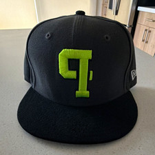 Prototype New Era Black Baseball Cap Green P Logo Adjustable One Size Men picture