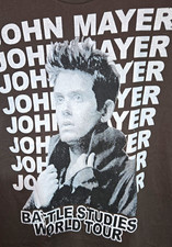 John Mayer Battle Studies World Tour Blk Crew Neck Tee Women's S Almost Vintage picture