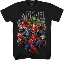 Marvel Avengers Guardians of The Galaxy Team Up All Time  Tee Shirt New picture