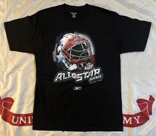 VTG Reebok NHL 2007 All Star Game Dallas Men’s Med Black Hockey T-Shirt Logo Tee picture