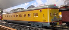 K-line Aluminum Union Pacific 21” Flat End Dome Observation Car K4690-4002 picture
