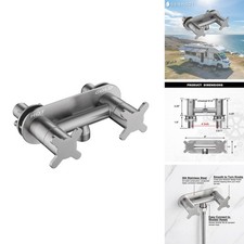 Senhozi All Metal RV Shower Faucet, Brushed Nickel, 4 Inch Camper Faucet picture