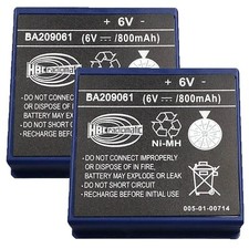2x 6V NiMH BA209061 Rechargeable Battery for HBC BA209061 Remote Control Battery picture
