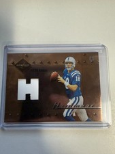 2004 LEAF LIMITED HARDWEAR HELMET Jersey # Match 18/100 Peyton Manning Colts Fm picture
