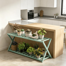 Birdock 2-Tier Bamboo Plant Stand, Flower Stand picture