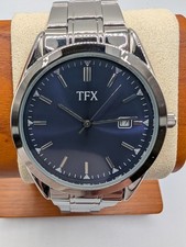 TFX by Bulova 36B107 Men's Watch Blue Dial With Date NOS New Battery picture