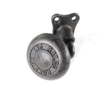 [1]  ANTIQUE / VINTAGE PATENT CAST IRON RALCO ROLLER WHEEL COLLECTIBLE picture