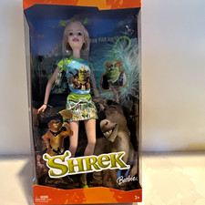 Barbie Shrek Movie Fashion Doll 12in Blonde Blue Eyes Straight Hair NIB Outfit picture