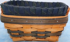 Longaberger Collectors Club Century Rectangle Basket, Liner, Protector picture