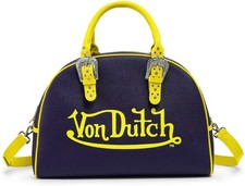 Von Dutch (IS SOLD OUT) Navy Blue/Yellow Duffle Bowling Bag - Unopened picture