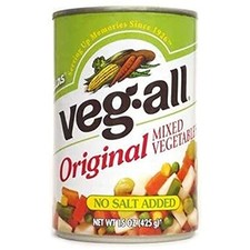 VegAll Original Mixed Vegetables NO Salt Added 15oz Can Pack of 6 picture