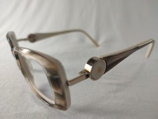 Ana Hickmann HI6089 Ivory Marble Square Eyeglass Frames 53-16-140 Women's picture