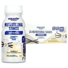 Equate Original Meal Replacement Nutritional Shakes, Vanilla, 8 fl oz, 24 Count picture