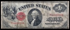 1917 $1 red seal US Note Legal Tender Saw Horse Fr# 39 KL# 27 T54422067A picture