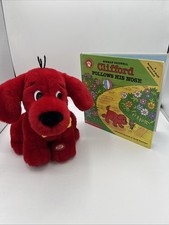VTG Clifford the Big Red Dog Barking Plush & 1992 1st Ed Book Lot - WORKS picture