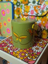 Butterfly ice bucket Vintage MCM Groovy Retro 60s 70s Vinyl Mod Decor Plastic picture