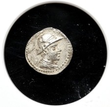 KINGDOM of BACTRIA. Eucratides I, 170-145 B.C. Silver Obol, NGC XF picture