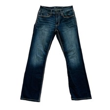 BKE Men’s Jake Straight Leg Jeans, Blue Denim 30x30 Stretch picture