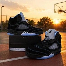 Jordan 5 “Black Carolina University Blue” (2026) DD0587-008 Men's Size US 7-12 picture