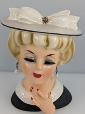 Vintage Lady Head Vase 5.5