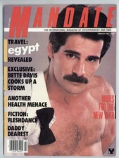 Mandate 1984 Joe Porcelli, Kristen Bjorn 98pgs Vintage Gay Pinup Magazine M40391 picture