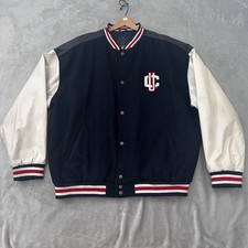 Vintage UConn Huskies Jacket Mens XL Steve & Barrys Varsity Bomber Wool NCAA Y2K picture