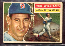 1956 Topps Set-Break # 5 Ted Williams LOW GRADE (crease) *JAYSACE* picture