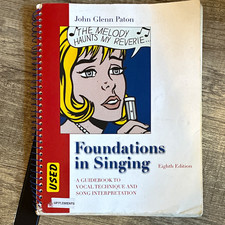 McGraw-Hill Foundations in Singing 8th Ed Spiral Textbook 2008 John G. Paton picture