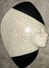 Beautiful Handmade Wall Sculpture signed Dominique. 18.5